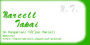 marcell tapai business card